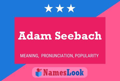 ملصق اسم Adam Seebach