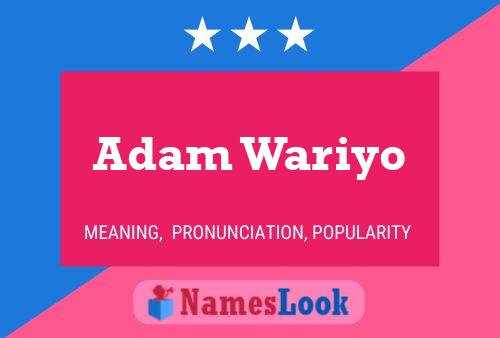 ملصق اسم Adam Wariyo