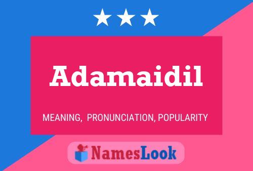 ملصق اسم Adamaidil