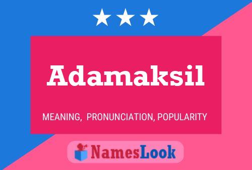 ملصق اسم Adamaksil