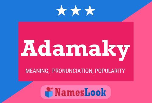 ملصق اسم Adamaky