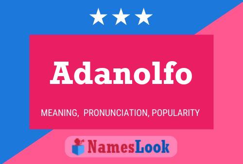 ملصق اسم Adanolfo