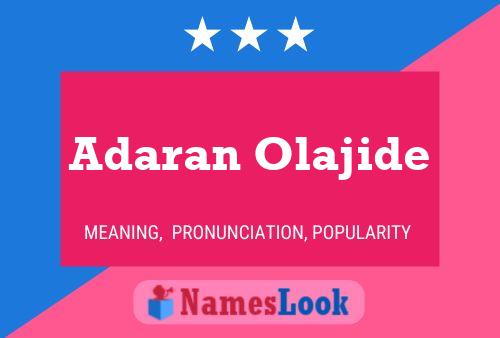 ملصق اسم Adaran Olajide