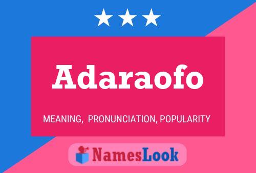 ملصق اسم Adaraofo