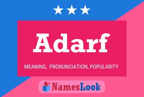 ملصق اسم Adarf