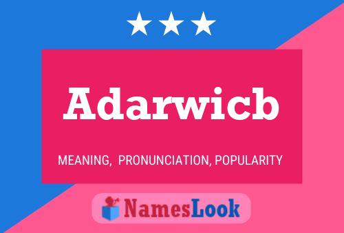 ملصق اسم Adarwicb