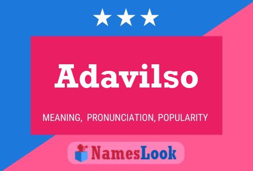 ملصق اسم Adavilso