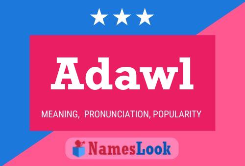 ملصق اسم Adawl