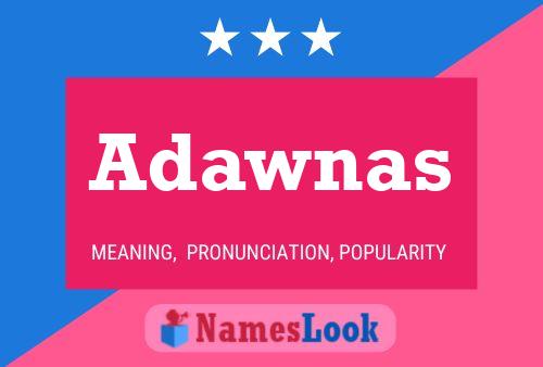 ملصق اسم Adawnas