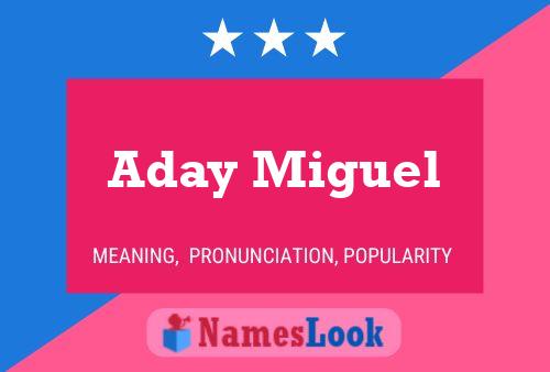 ملصق اسم Aday Miguel