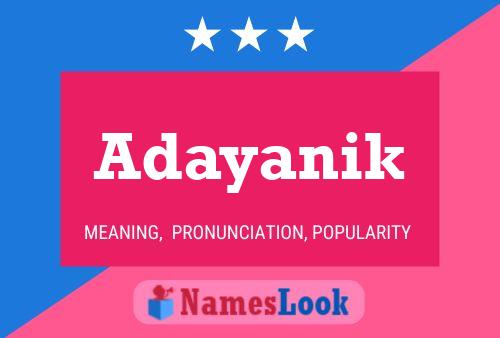 ملصق اسم Adayanik