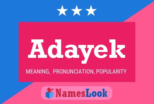 ملصق اسم Adayek