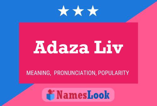 ملصق اسم Adaza Liv