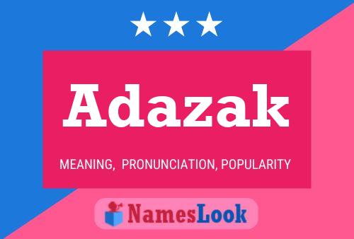 ملصق اسم Adazak