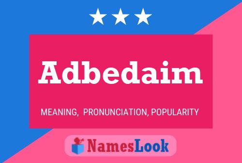 ملصق اسم Adbedaim