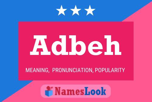 ملصق اسم Adbeh