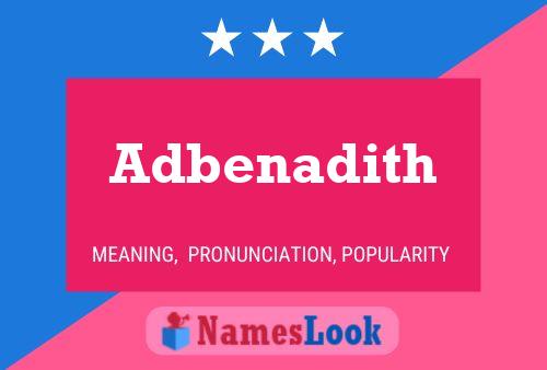 ملصق اسم Adbenadith