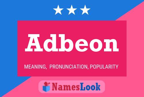 ملصق اسم Adbeon