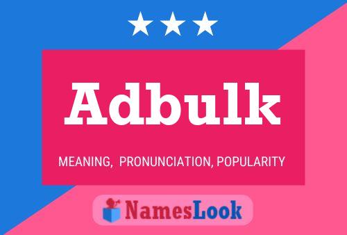 ملصق اسم Adbulk