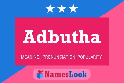 ملصق اسم Adbutha