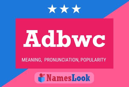 ملصق اسم Adbwc