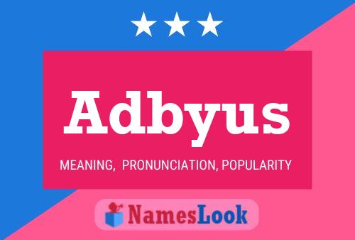 ملصق اسم Adbyus