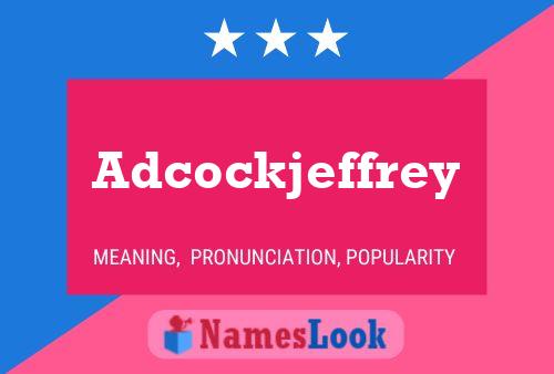 ملصق اسم Adcockjeffrey