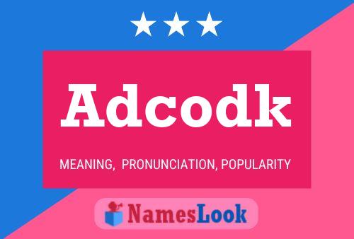 ملصق اسم Adcodk