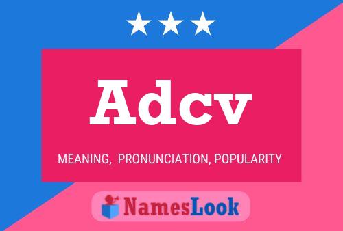 ملصق اسم Adcv