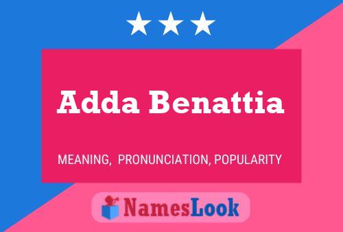 ملصق اسم Adda Benattia