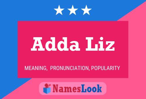 ملصق اسم Adda Liz