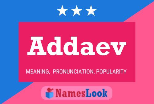 ملصق اسم Addaev