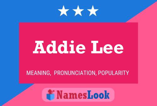 ملصق اسم Addie Lee