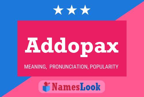 ملصق اسم Addopax