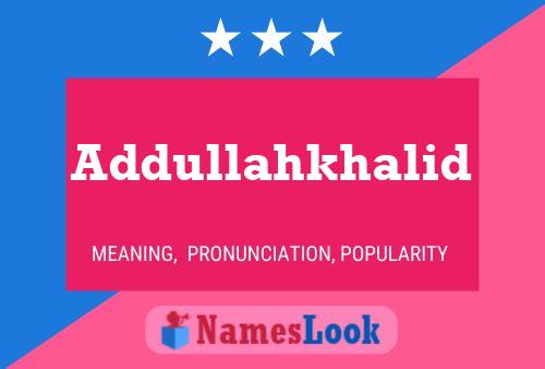 ملصق اسم Addullahkhalid