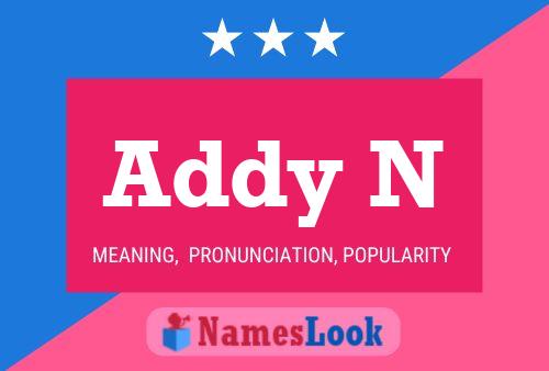 ملصق اسم Addy N