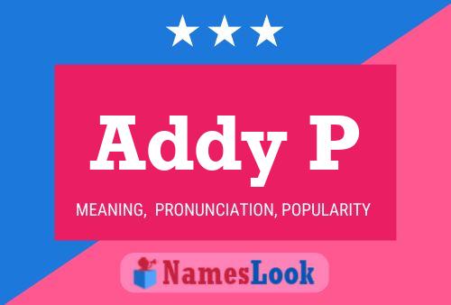 ملصق اسم Addy P