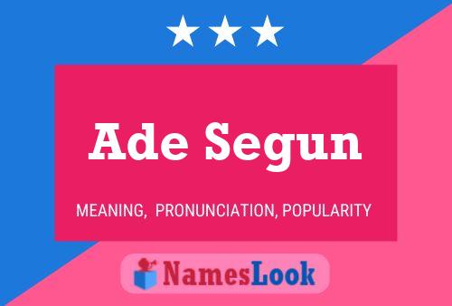 ملصق اسم Ade Segun