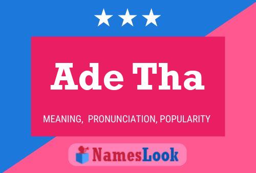 ملصق اسم Ade Tha