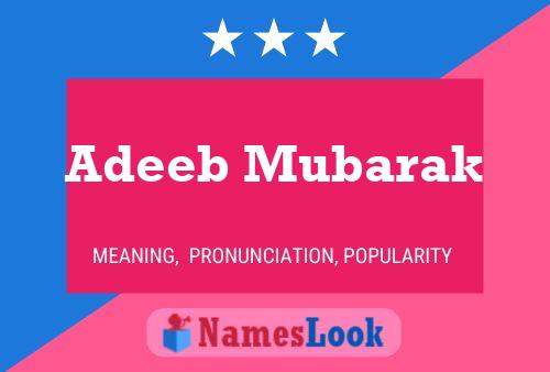 ملصق اسم Adeeb Mubarak