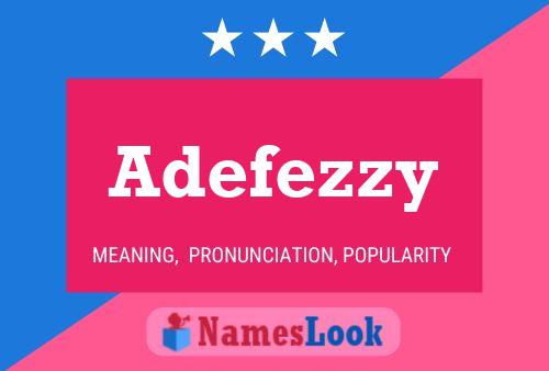 ملصق اسم Adefezzy