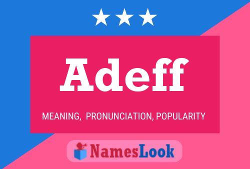 ملصق اسم Adeff