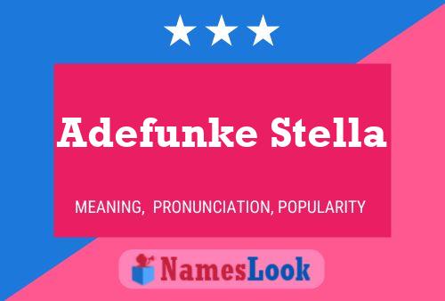 ملصق اسم Adefunke Stella