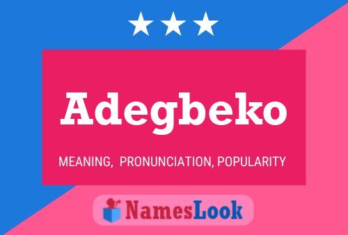 ملصق اسم Adegbeko