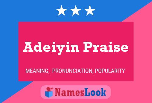 ملصق اسم Adeiyin Praise