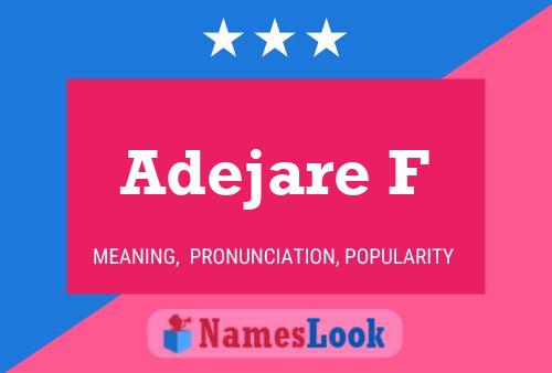 ملصق اسم Adejare F