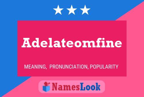 ملصق اسم Adelateomfine