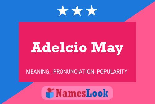 ملصق اسم Adelcio May