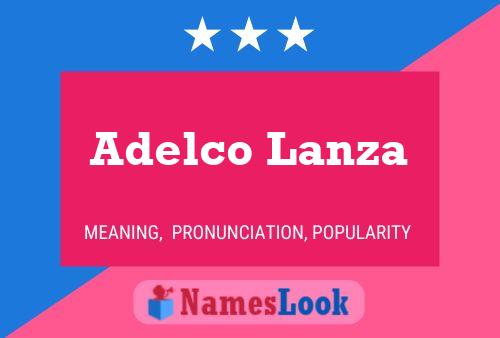 ملصق اسم Adelco Lanza