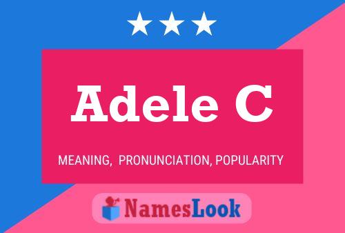 ملصق اسم Adele C